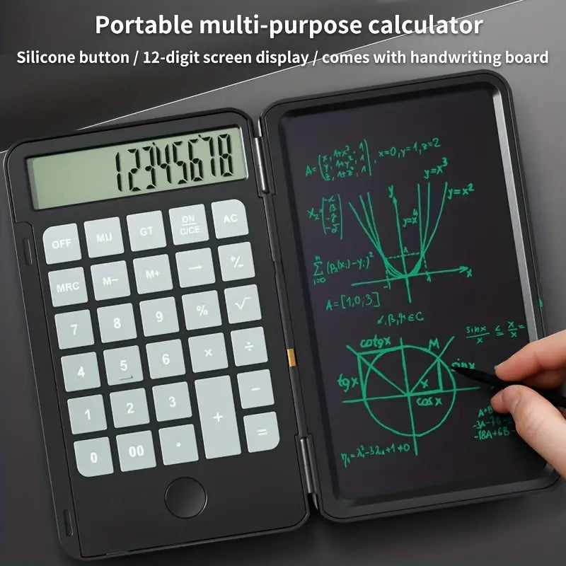 Calculadora LCD com Bloco de Notas ✏️📟