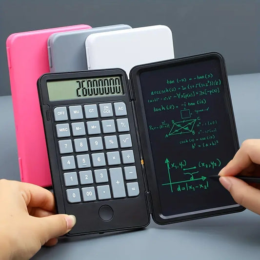 Calculadora LCD com Bloco de Notas ✏️📟