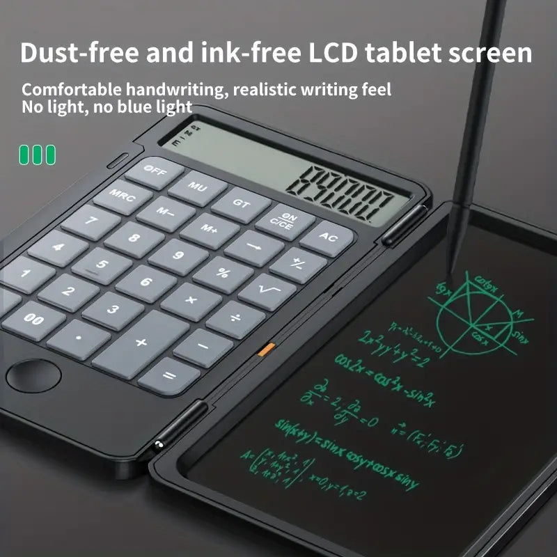 Calculadora LCD com Bloco de Notas ✏️📟